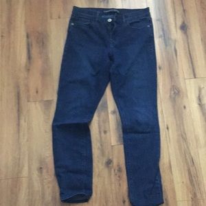 Express Mid rise dark blue skinny jeans